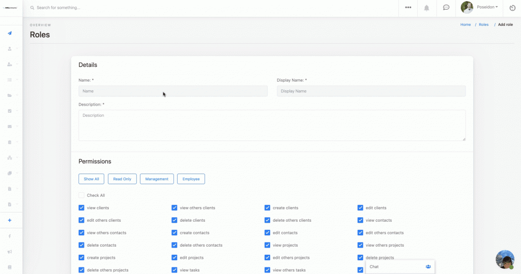 Roles & Permissions